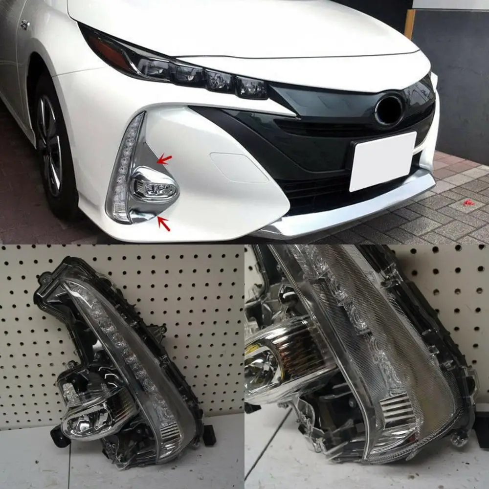 JanDeNing для 2017 2018 TOYOTA PRIUS PRIME левая сторона полный светодиодный ходосветильник свет