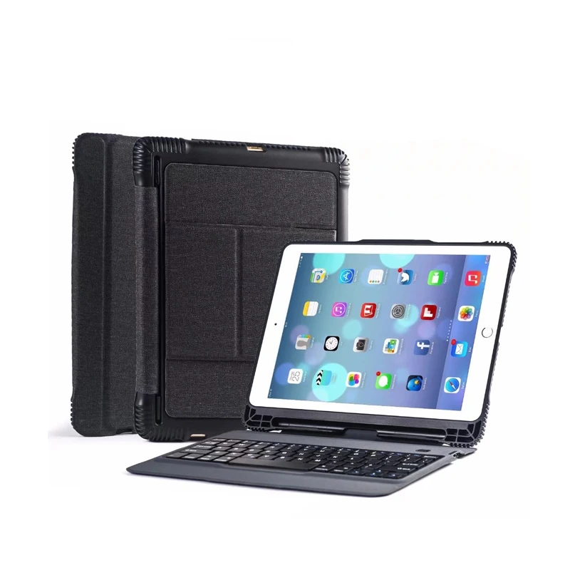 Ультра тонкий Съемный беспроводной Bluetooth клавиатура чехол для нового iPad 9 7 2018 2017