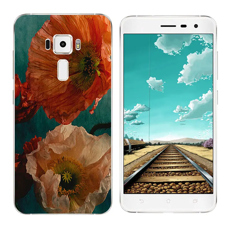 for Asus Zenfone 3 Case ZE552KL Soft Silicone TPU Skateboard Printing Phone 5.5&quot Coque Capa |