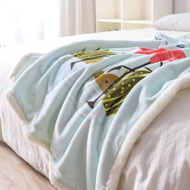 Beroyal New 2019 Kids Blanket - 1PC Fleece Super Soft Cartoon Throw Children Bedding Set Baby Swaddle 100x140cm | Дом и сад