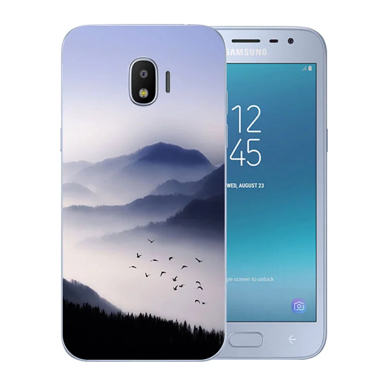 Прозрачный ТПУ чехол для телефона Samsung Galaxy J2 Pro 2018/SM-J250F гелевый Чехол с