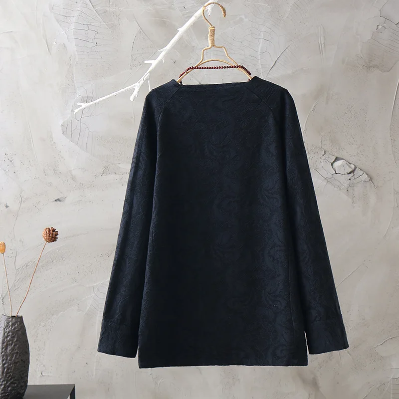 Summer New Women blazer 2018 Retro Jacquard Buckle V-Neck Cotton Ladies Casual Fashion Long sleeve Printing women | Женская одежда
