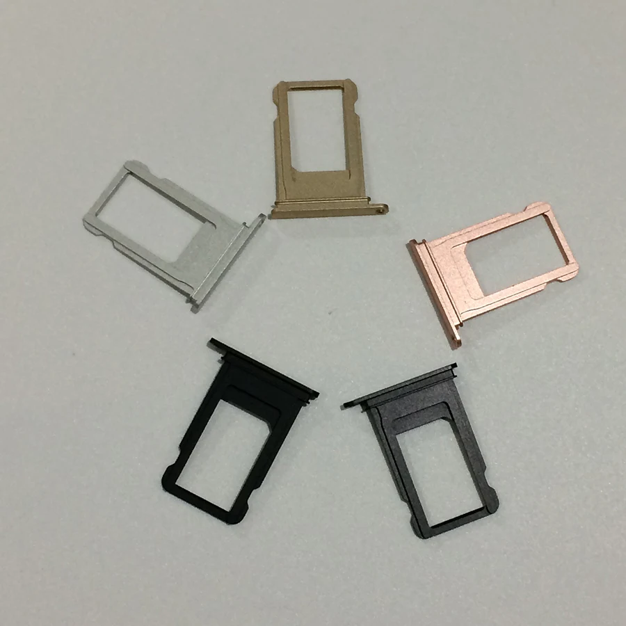 10 шт./лот оригинальный новый держатель гнезда для sim карты Nano iPhone 7 Plus 5 &quot Запасные