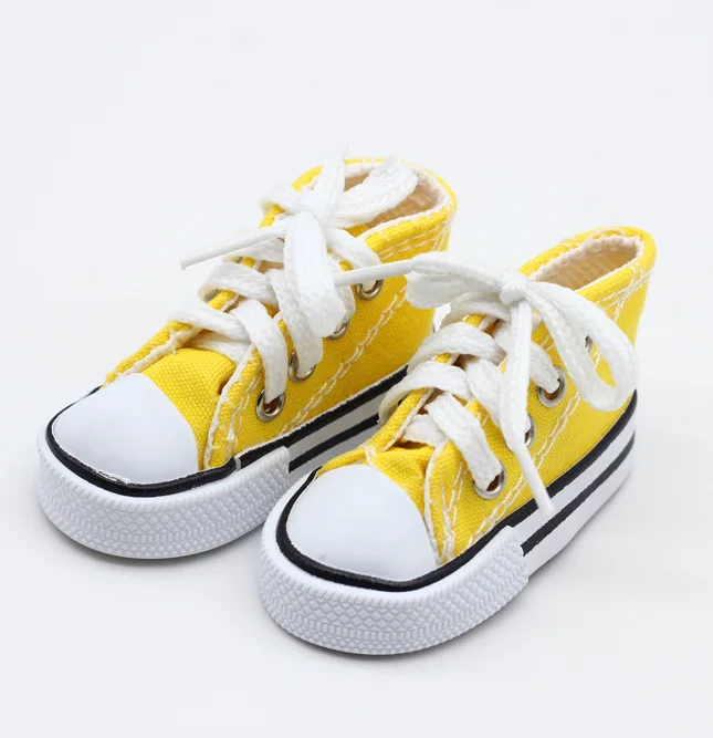 canvas doll shoes Обувь для новорожденных, спортивная обувь, парусиновая обувь, подходит для игрушек 60 см, куклы для детей и 1/3, аксессуары для кукол BJD - Цвет: canvas doll shoes