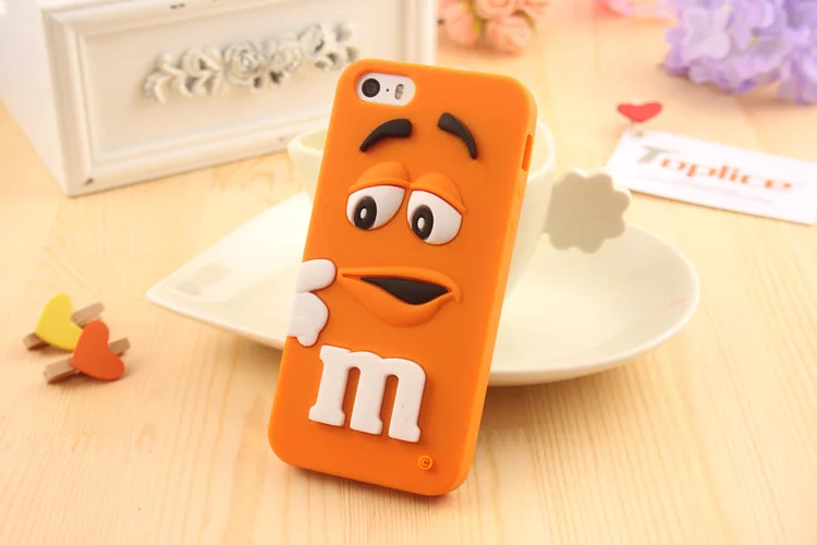 Мультяшный M& M's Chocolate Candy резиновый чехол для телефона для iPhone 6 6S 7 Plus, лучшее качество, Мягкая силиконовая задняя крышка, Fundas
