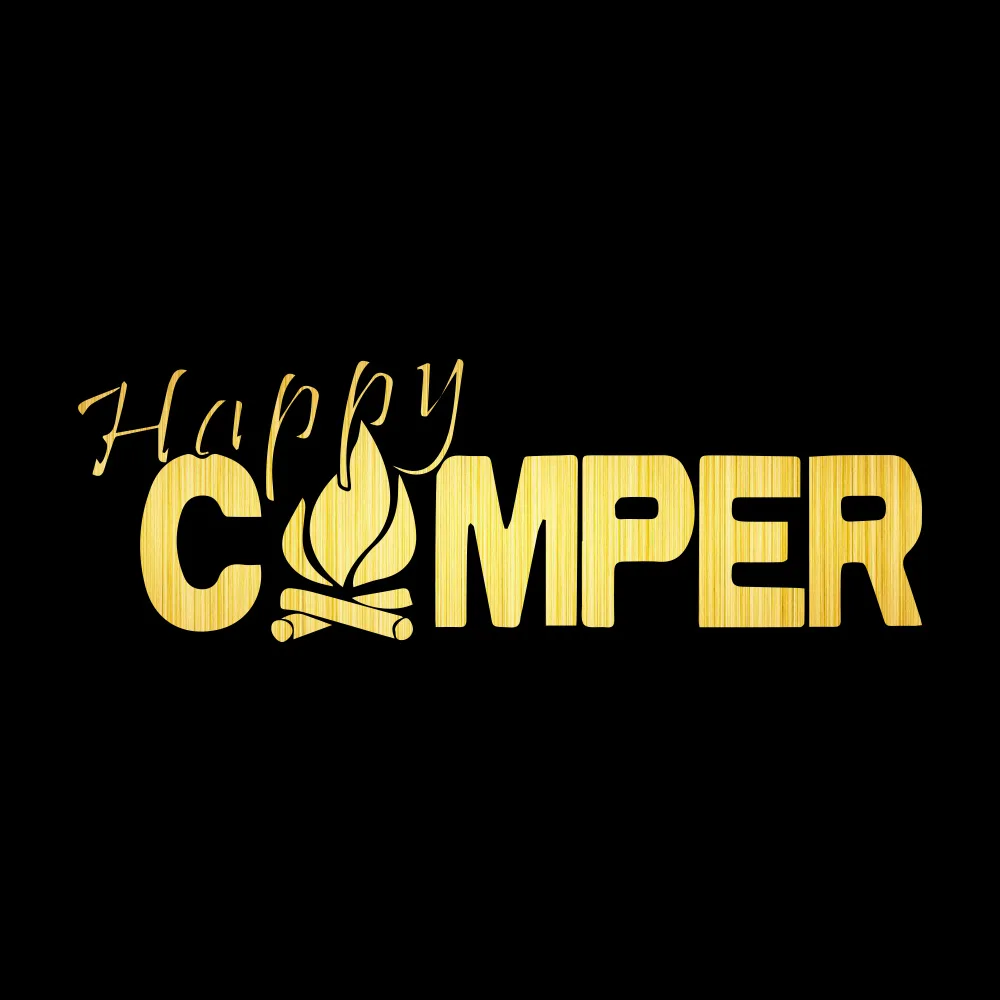 20*6 9 см Новый Стиль Dazzle Happy Camper Авто Стайлинг наклейки Виниловая Наклейка