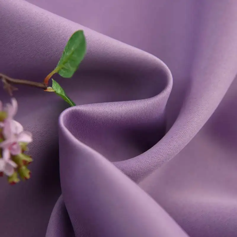 purple cloth Бежевые однотонные шторы для спальни, высокое качество, занавески для гостиной, на окно, розовые шторы, жалюзи на заказ, 092& 30 - Цвет: purple cloth