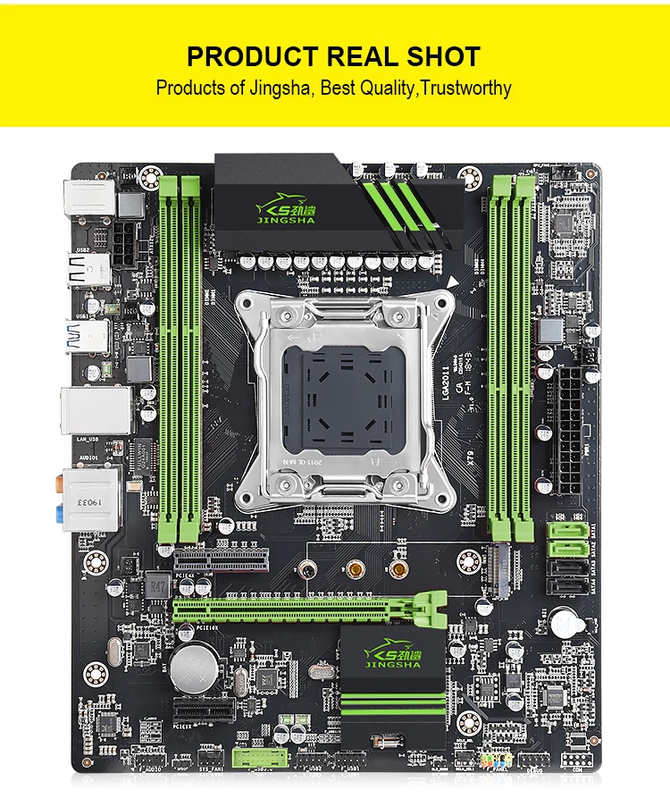 Jingsha x79 Combo ATX lga 2011 материнская плата+ E5-2660+ 16 Гб(4*4 Гб) DDR3 ECC REG ram