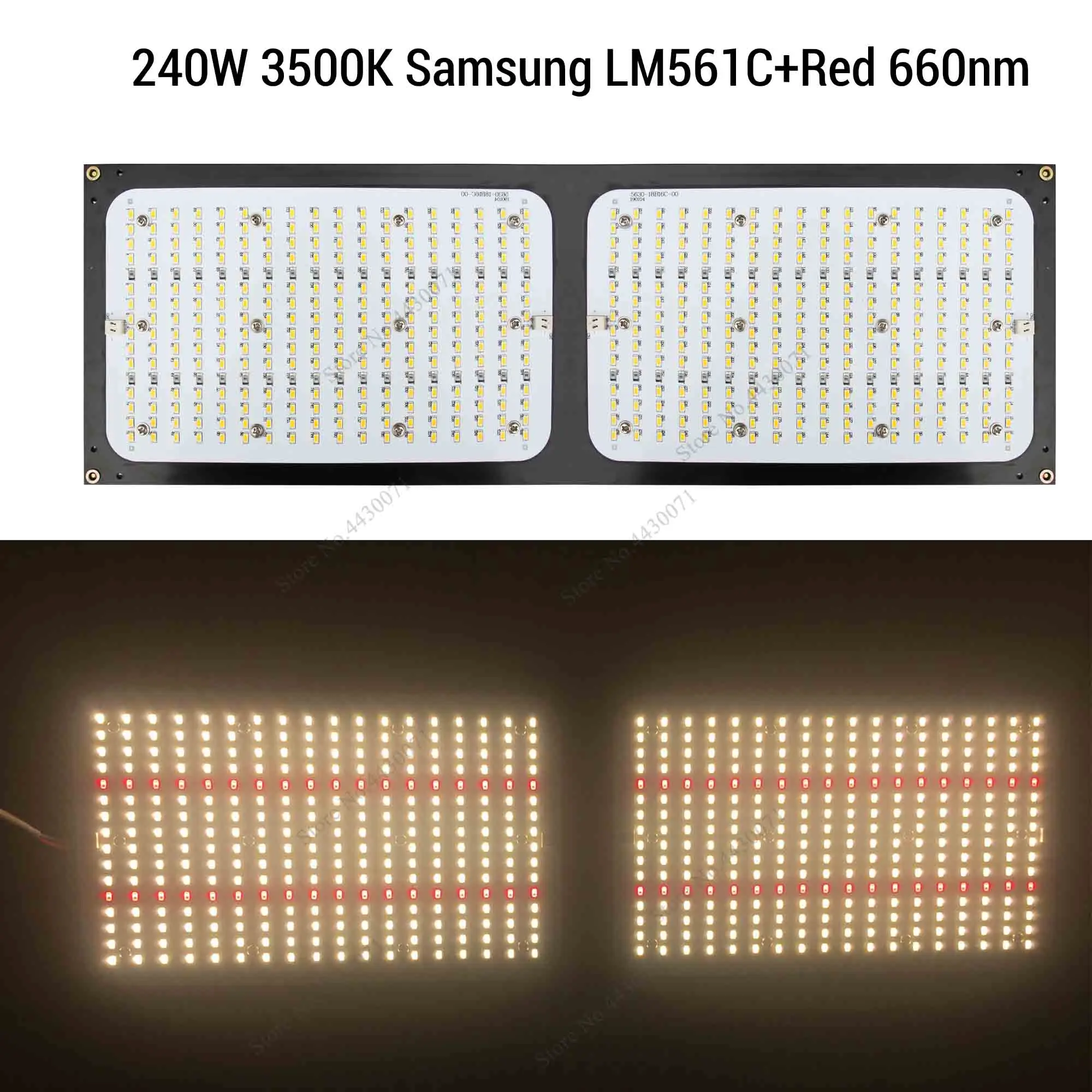 240W LM561c 660nm Samsung LM301B 3000 K/3500 K+ 288 нм шт Светодиодный светильник для выращивания квантовой платы Meanwell драйвер полный спектр DIY светодиодный светильник для выращивания растений - Испускаемый цвет: 240W LM561c 660nm