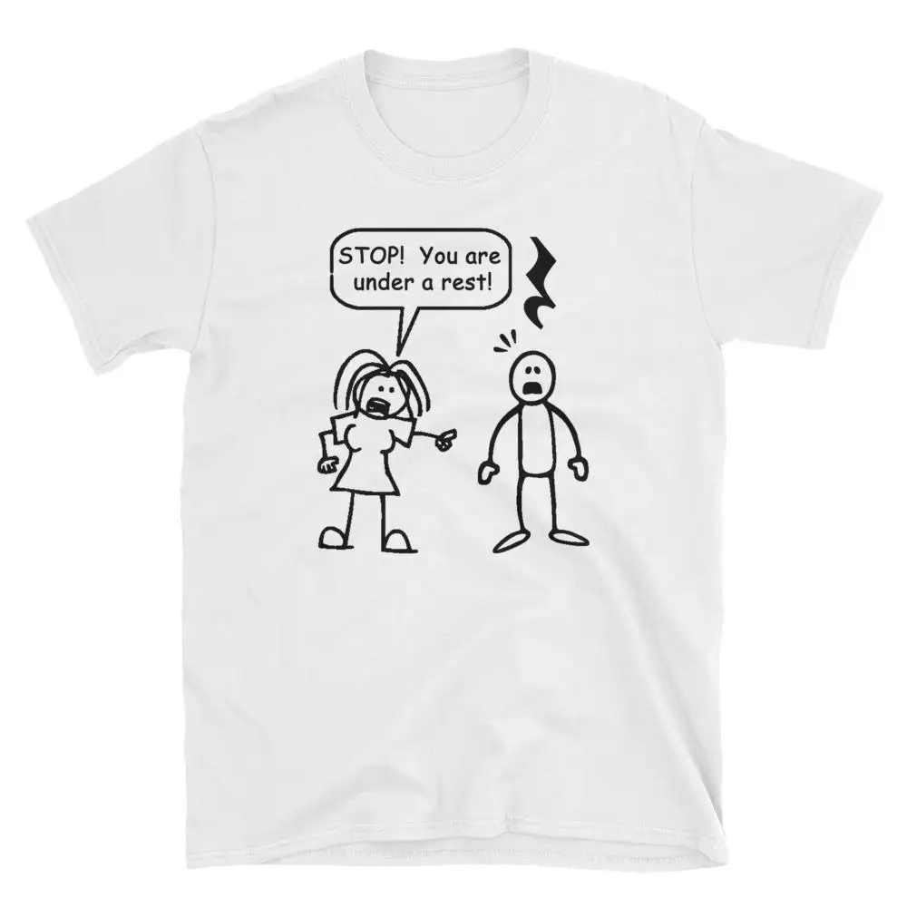 

2019 New Mens Under A Rest Musical Theatre Joke Funny Men's T-Shirt Tee Shirts