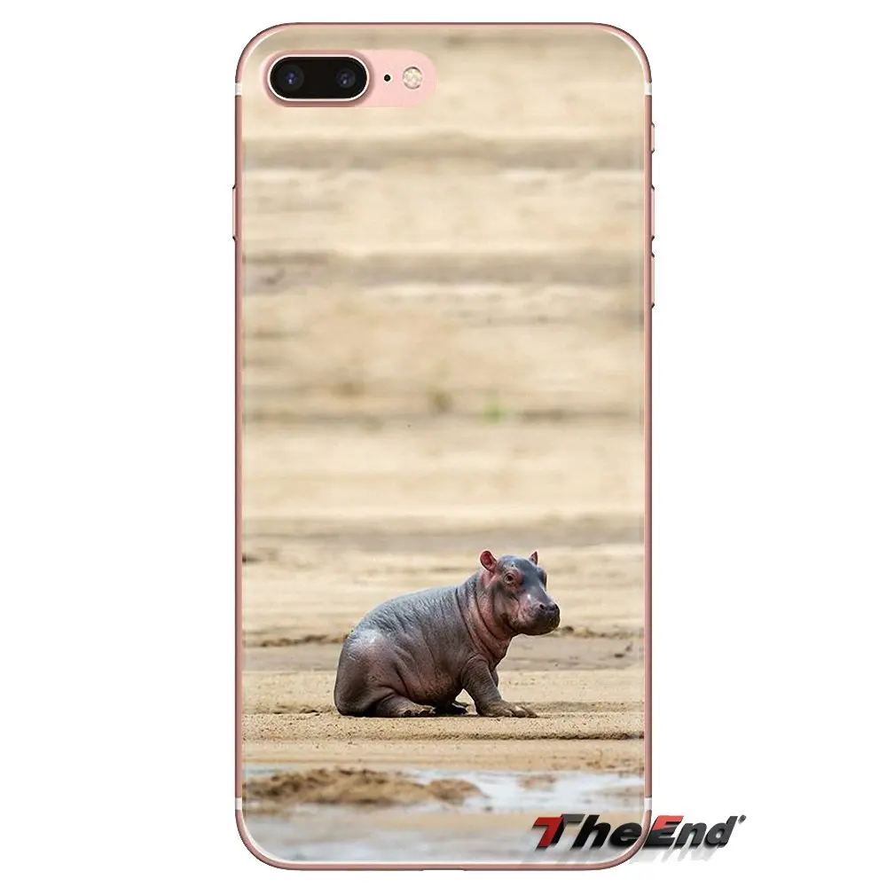 For Xiaomi Mi3 Samsung A10 A30 A40 A50 A60 A70 Galaxy S2 Note 2 Grand Core Prime Soft Transparent Covers Cute Animals Baby Hippo |
