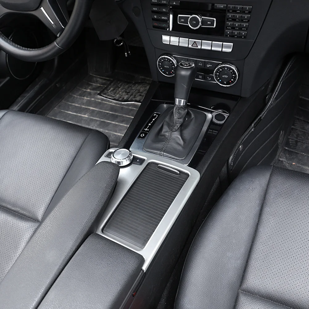 Для Mercedes Benz C Class W204 C180 C200 C260 C300 2007-2013 Автомобильная центральная консоль крышка чашки воды Накладка для Benz E класс W212 10-11