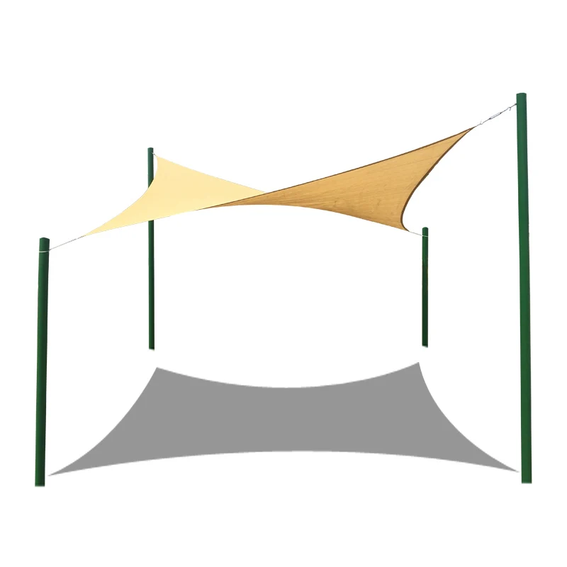 Изготовленный На Заказ HDPE солнцезащитный козырек парус УФ верхний наружный