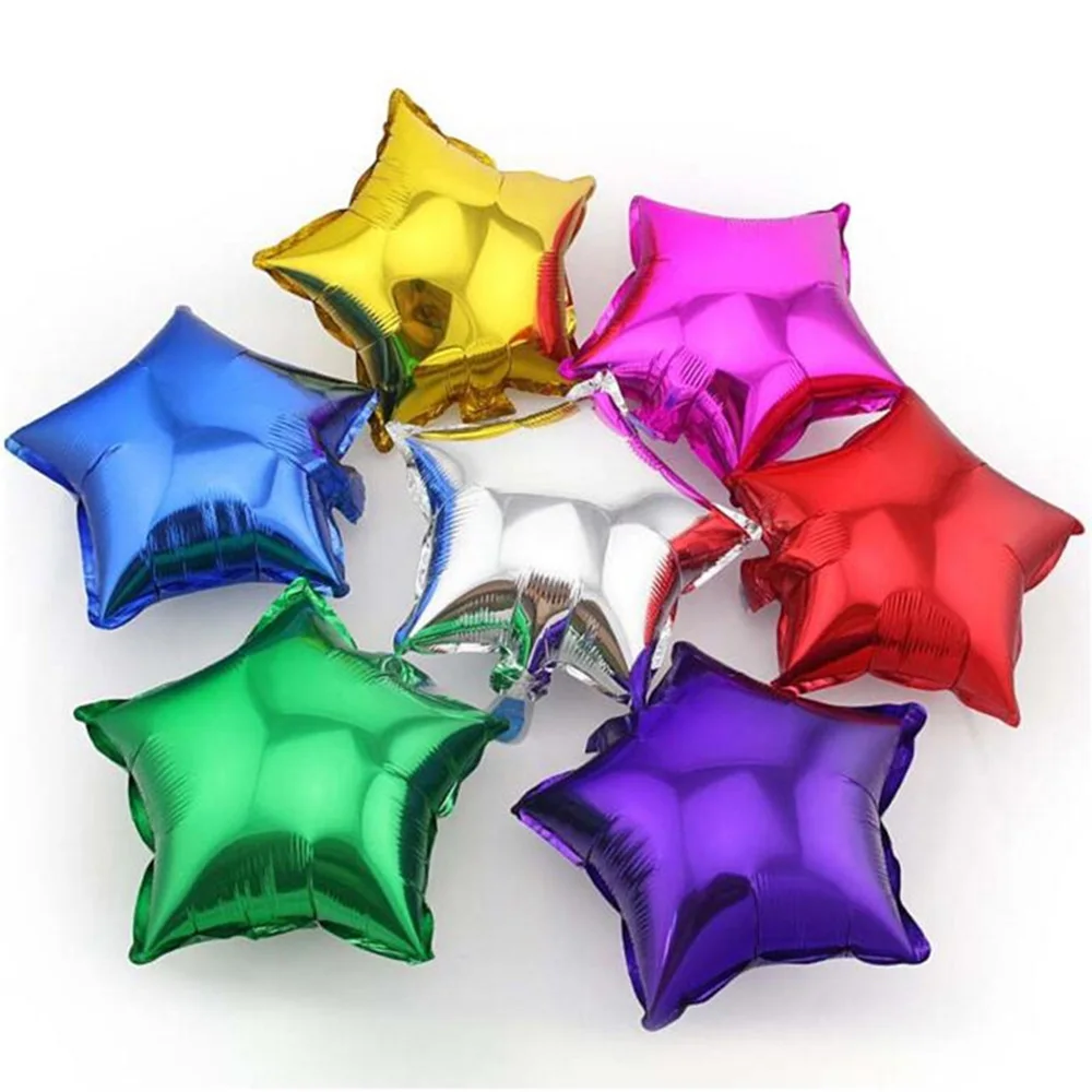2016 Новый романтичный Свадебный декор звезда Алюминиевая Фольга Воздушный шар 10