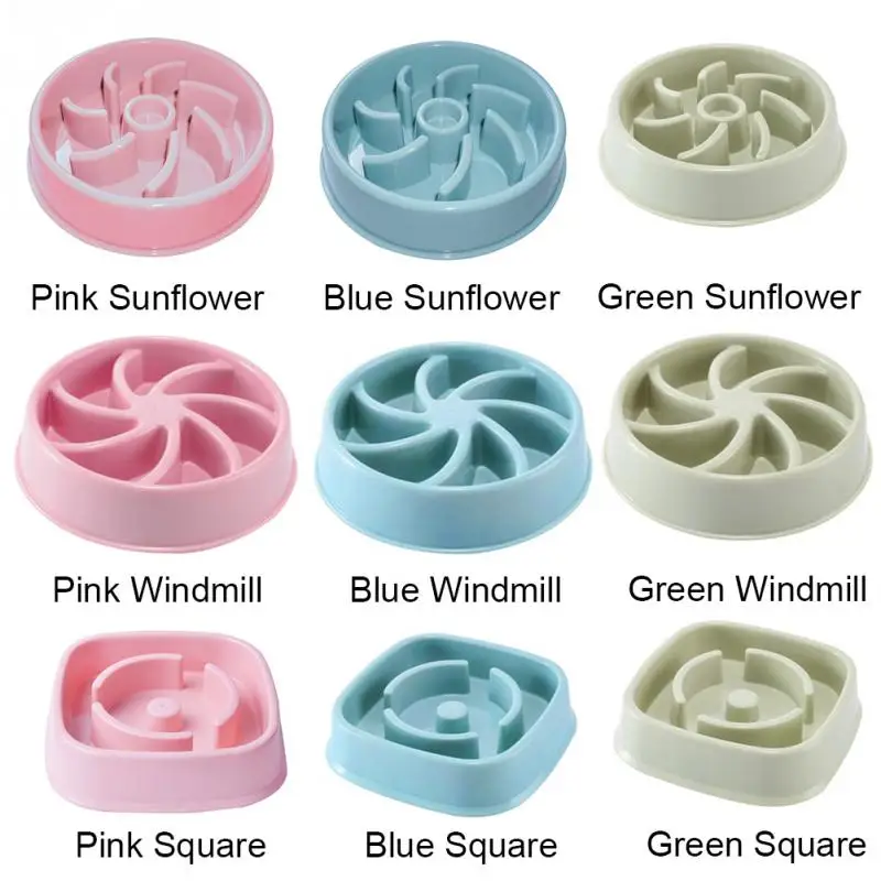 Лоток для щенков кошка медленно подачи чаша стоп Bloat противоскользящая тарелка