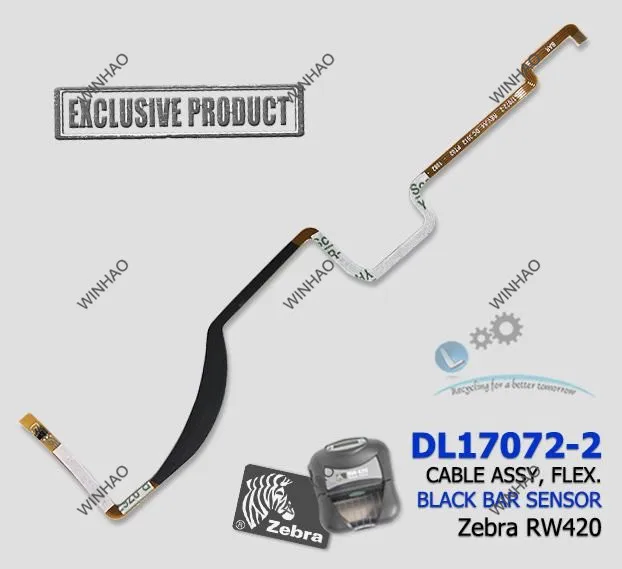 Высокое качество, DL17072-2 кабельный узел, flex черный рулевой сенсор для zebra rw420 принтера