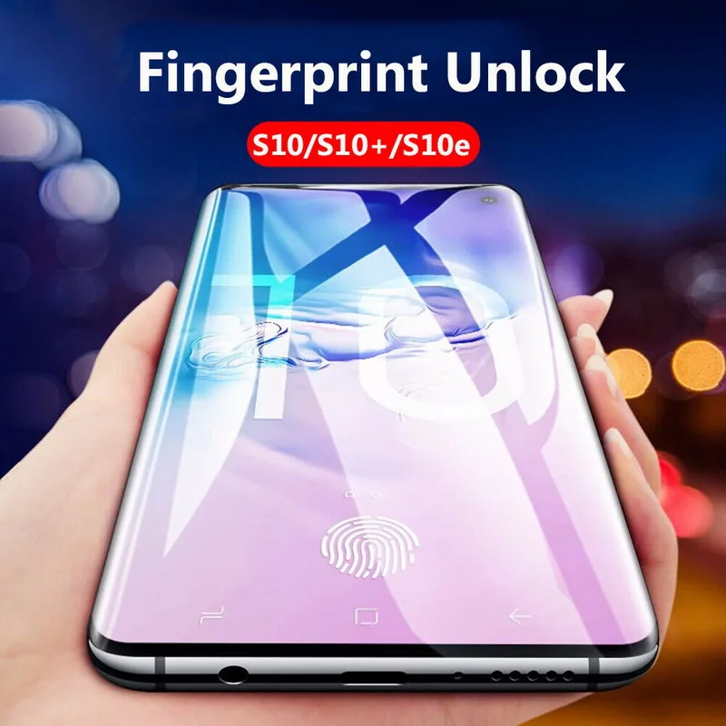 YISHANGOU 6D изогнутый протектор Закаленное стекло разблокированная версия для samsung S10 S10 PLUS NOTE 10 PRO Защитная крышка экрана