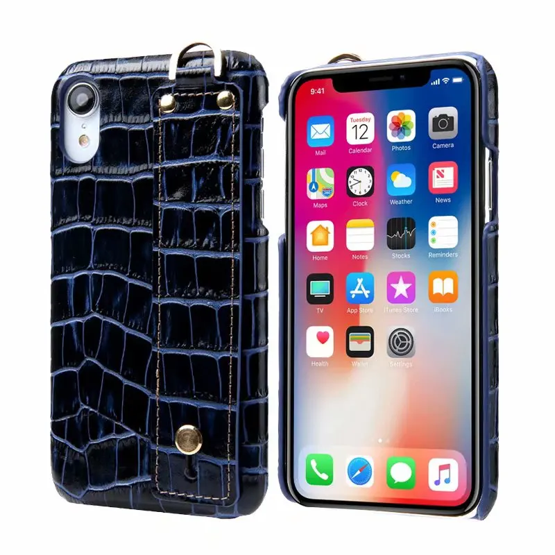Роскошный чехол из натуральной крокодиловой кожи с узором для iPhone 6 6S 7 8 Plus