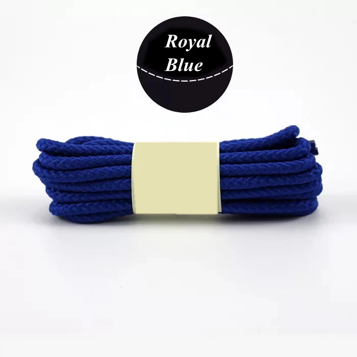Royal blue 1 пара круглые шнурки кожаные шнурки ботинок зимние ботинки martin Спортивная повседневная обувь на шнурках; для Для мужчин Для женщин Длина 80/100/120/140/160 см - Цвет: Royal blue