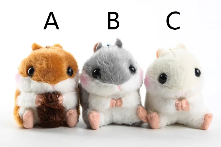 Супер каваи японский Мультфильм Очаровательны маленькая хомяк плюшевые игрушки