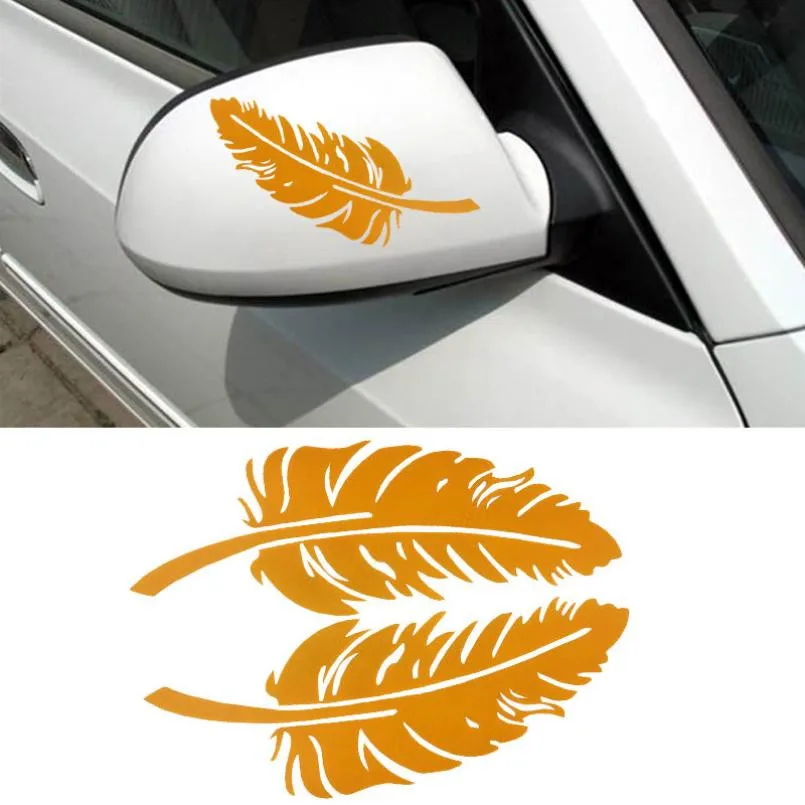New Feather Design 3D Decoration Sticker For Car Side Mirror Rearview | Автомобили и мотоциклы