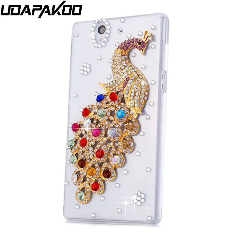 Udapakoo DIY Роскошные побрякушки Кристалл Rhinestone чехол для Sony Xperia 1 II 10 L4 L3 Z5 XA XA1 XA2 плюс