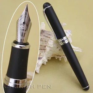 Jinhao X750 благородная измельченная песчано-черная и серебристая Мерцающая фоторучкастальметаллисполнительныйтонкаяперьевая ручка бесплатная доставка