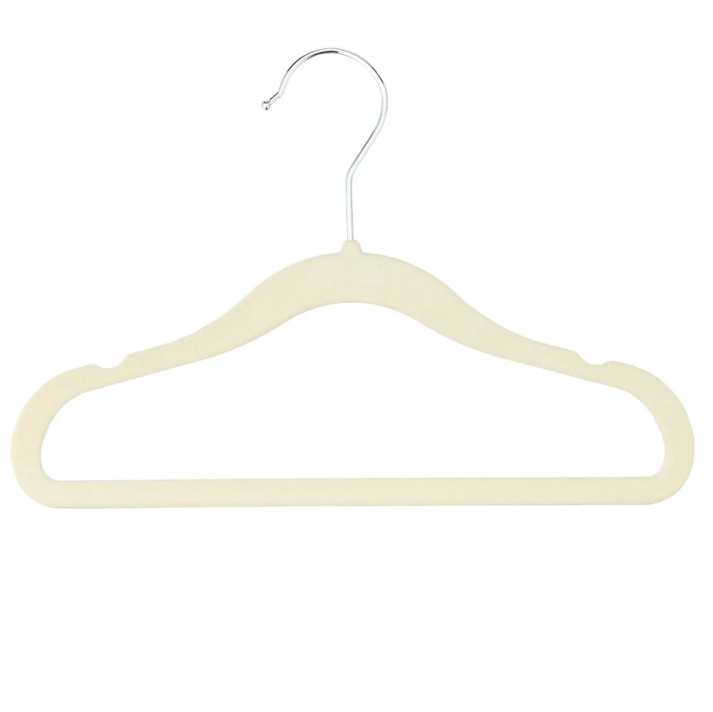 Детское бархатное платье вешалка не скользит сверхтонкий с U Notch (30 шт./лот)|hangers