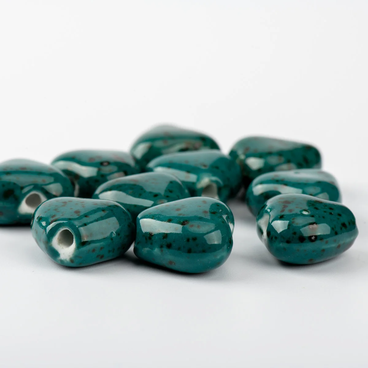 17# 20pcs Heart Shape DIY Ceramic beads round Beading Quality Ceramics #A108A | Украшения и аксессуары
