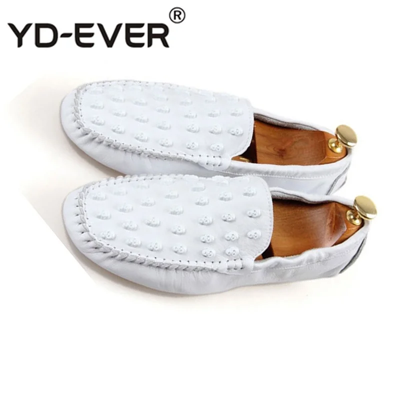 Rubber Soft Men Designer Leather Loafers New Skull Casual 2019 Slip On Genuine British Style Moccasins Shoes Real White Driving | Обувь
