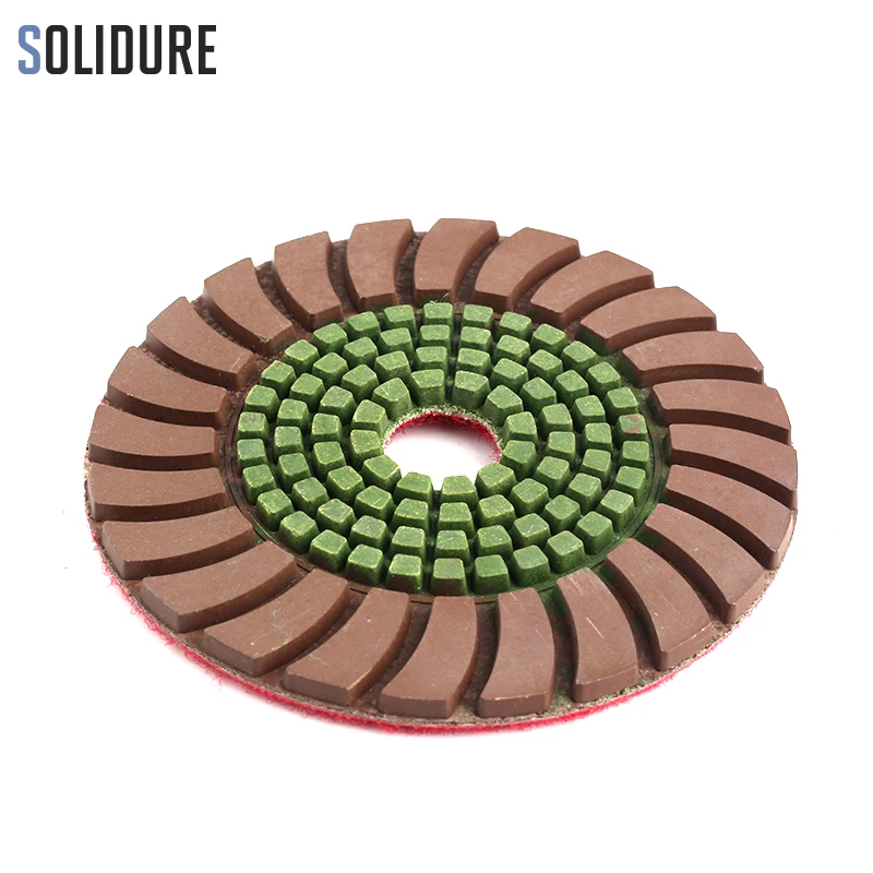 

1pc/lot 4 inch/100mm Quartz Granite Countertop Diamond polishing Pad Wet Stone Marble Polish tools copper bond and resin part