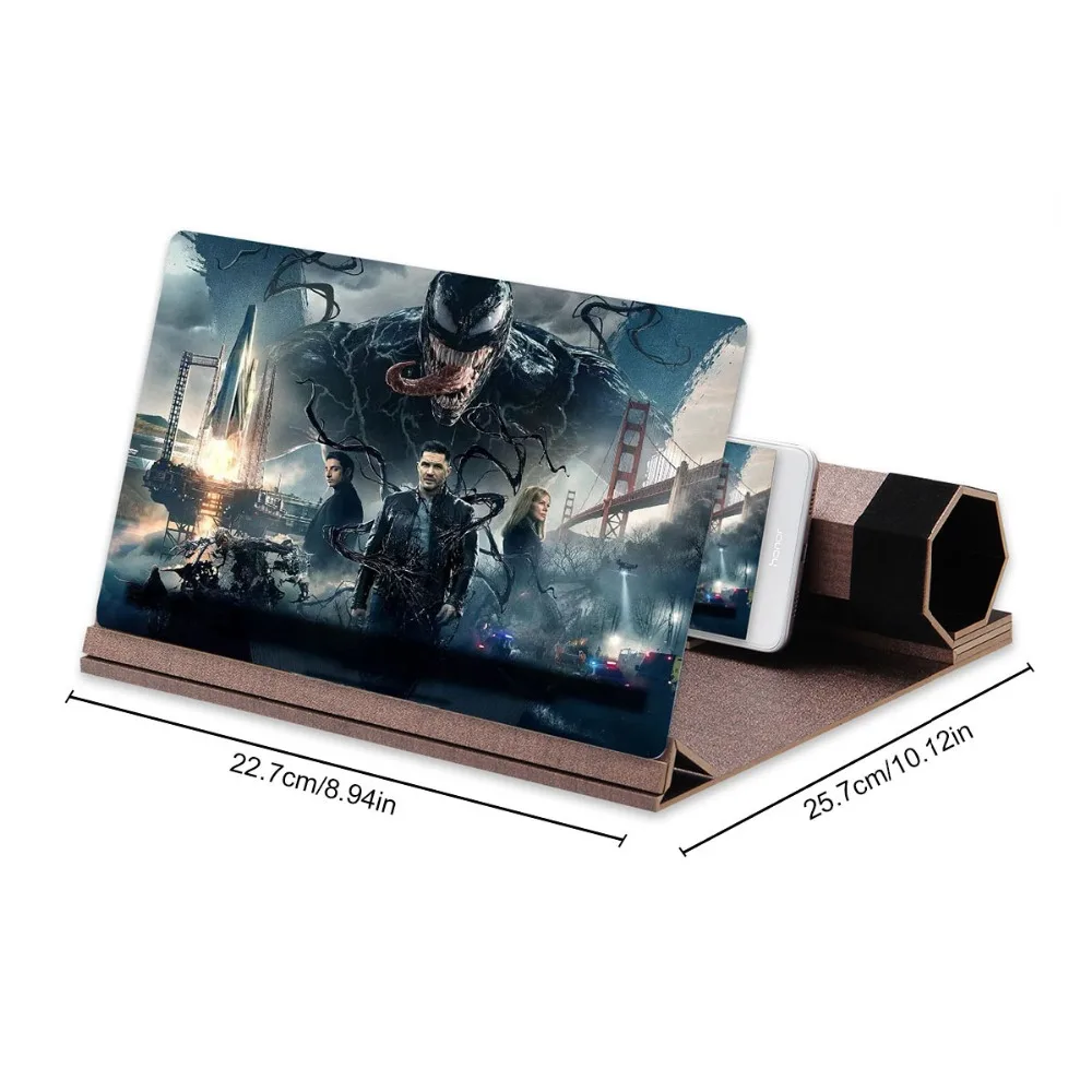 12 ''деревянный мобильный телефон экран Лупа анти излучение увеличитель