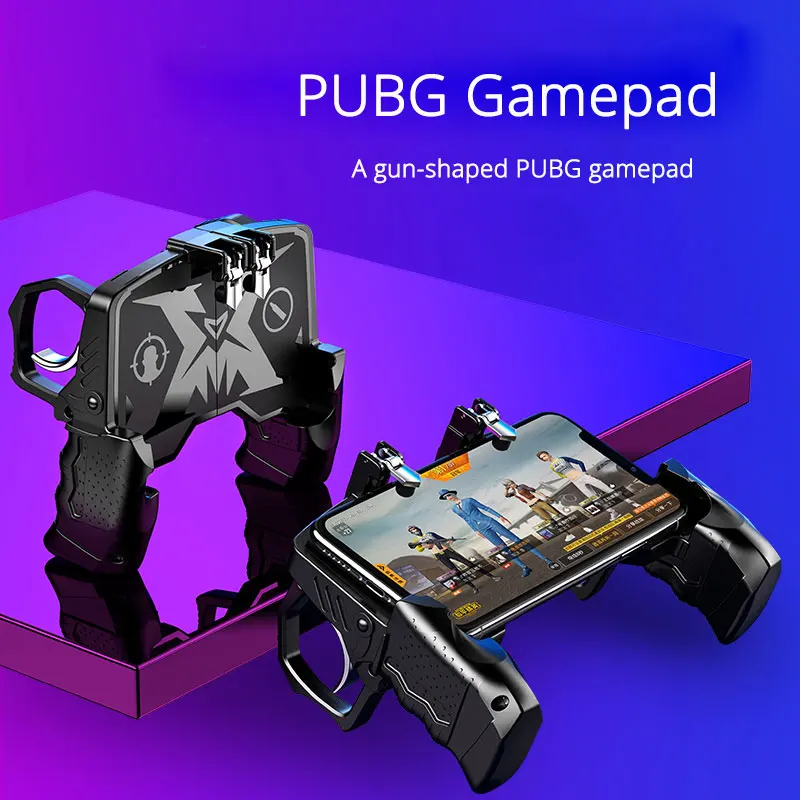 PUBG мобильный Джойстик Геймпад пистолет тип ручка контроллер для телефона L1R1
