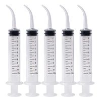 10 pieceslot disposable elbow syringe irrigation syringe curved tip dental impression syringes 12ml conveyor