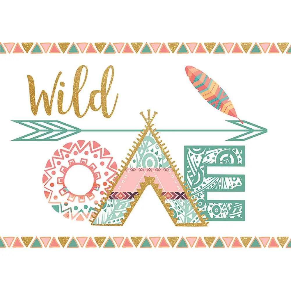 Фотофон Funnytree с изображением перьев дикого треугольника флага стрелы