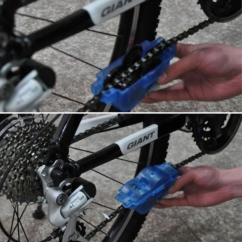 Bicycle Chain Cleaner Tools Kit Cycling Road Mountain Bike MTB Cleaning Brushes Wash Scrubber Accessories | Спорт и развлечения