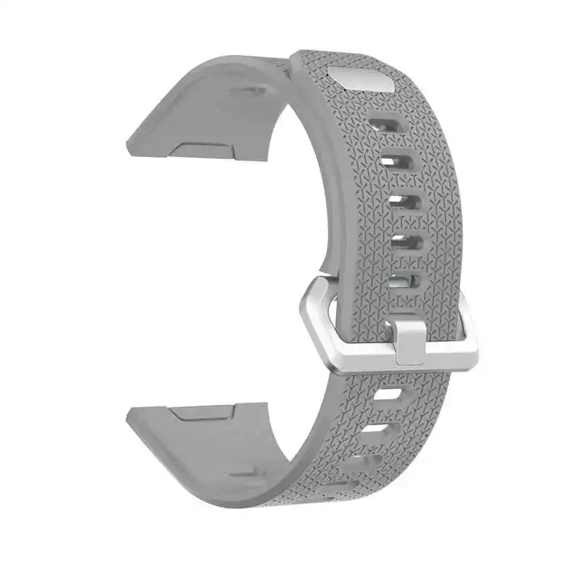 Grey Joyozy умные Аксессуары Силиконовый браслет для Fit bit ремешок на запястье Браслет замена маленький большой размер для Fitbit ионная полоса - Цвет ремешка: Grey
