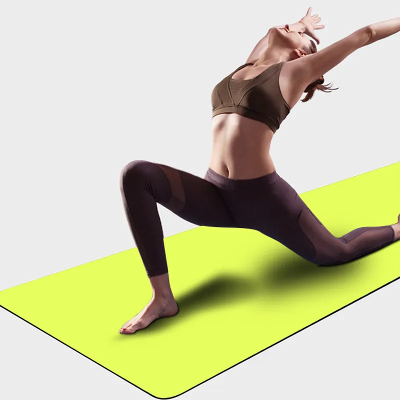 

Pure Color Nature Rubber Yoga Mat 1mm Non-slip Foldable Proessional Fitness Dance Mats Pilates Gymnastics Mats (183*61cm)