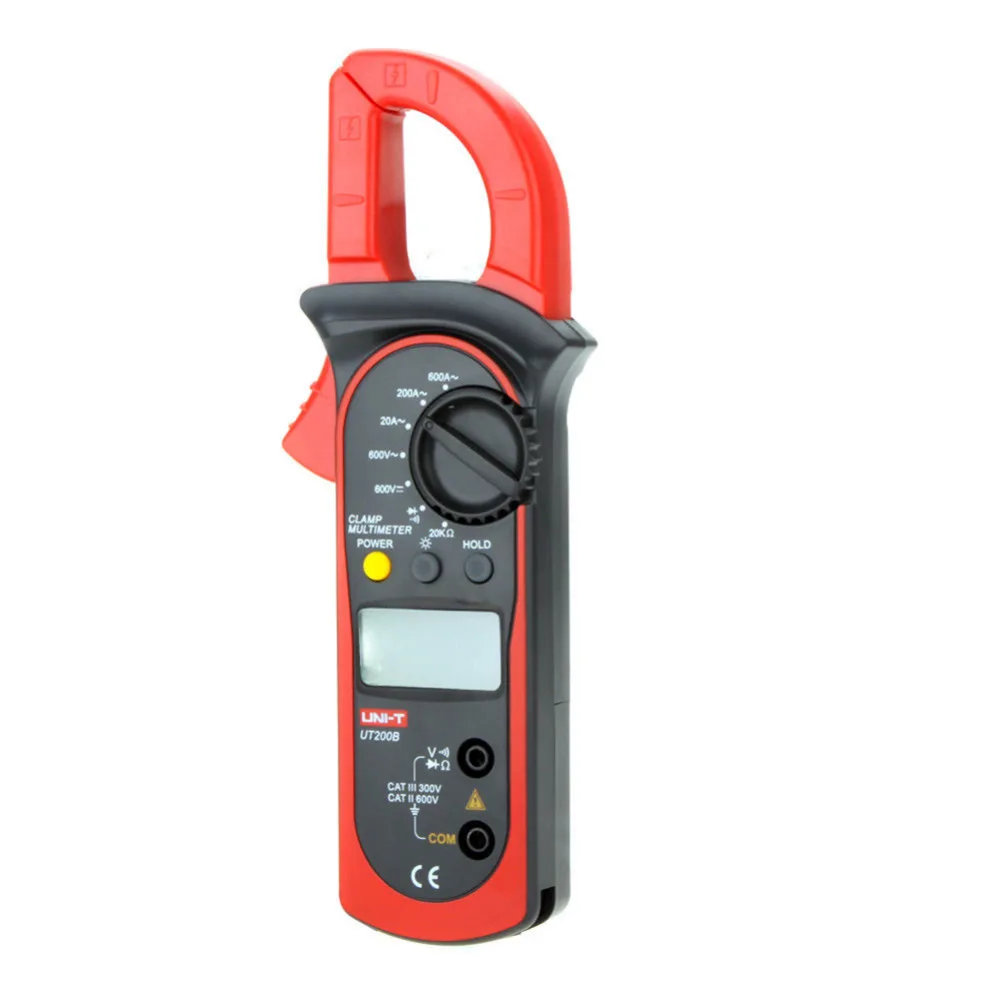 UNI-T UT200B ЖК дисплей электрические Professional подсветка 600A AC/DC напряжение переменного тока Сопротивление Цифровой токовые клещи