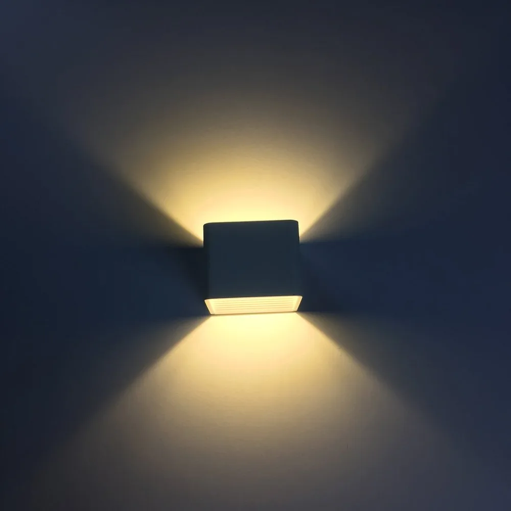 5w Square Aluminum Simple Wall Lamp Background Decorative | Лампы и освещение