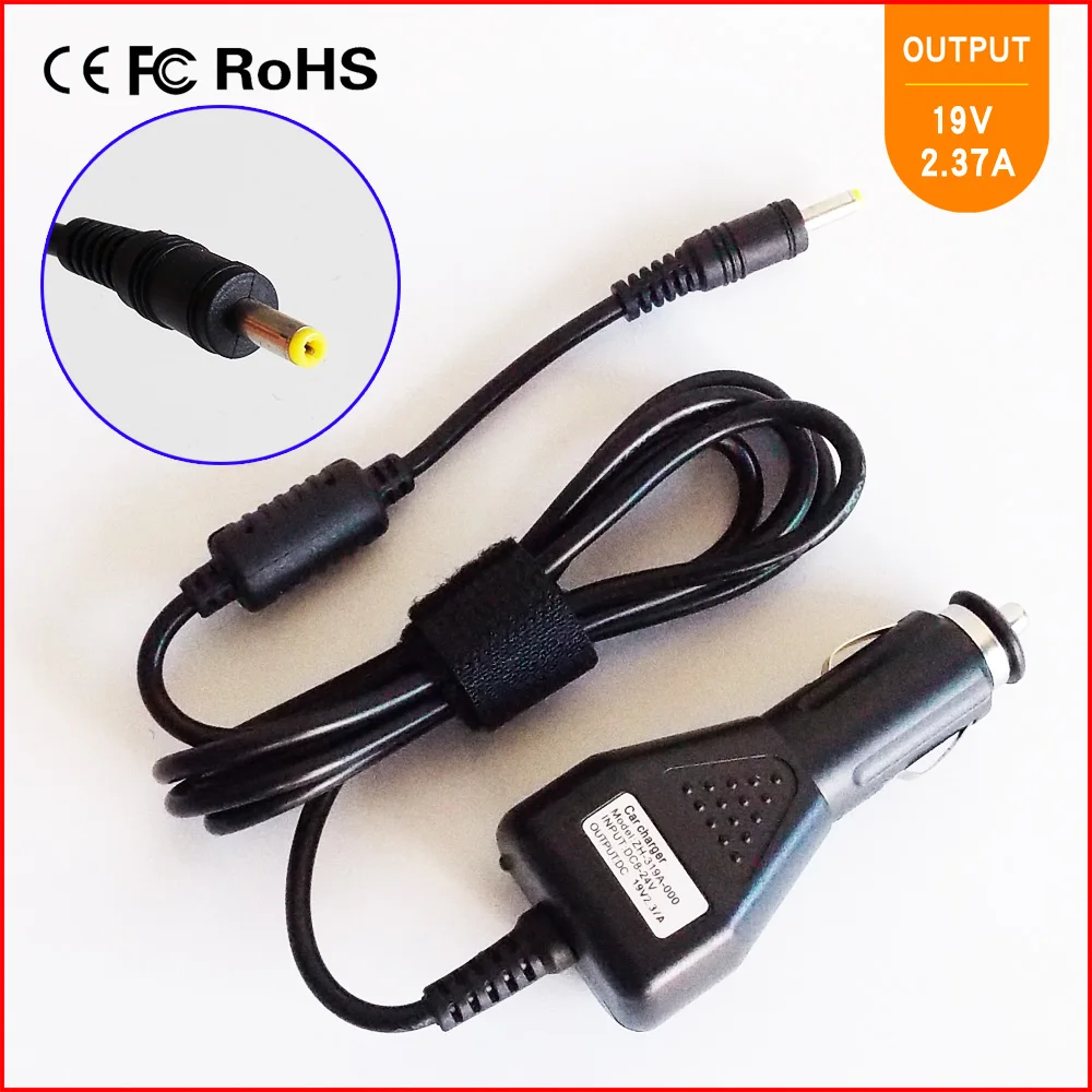 

19V 2.37A Laptop DC Car Adapter Charger for Toshiba Chromebook 2 CB35-C3350,CB30-B3123,CB35-C3300 CB35-B3330 CB35-B3340