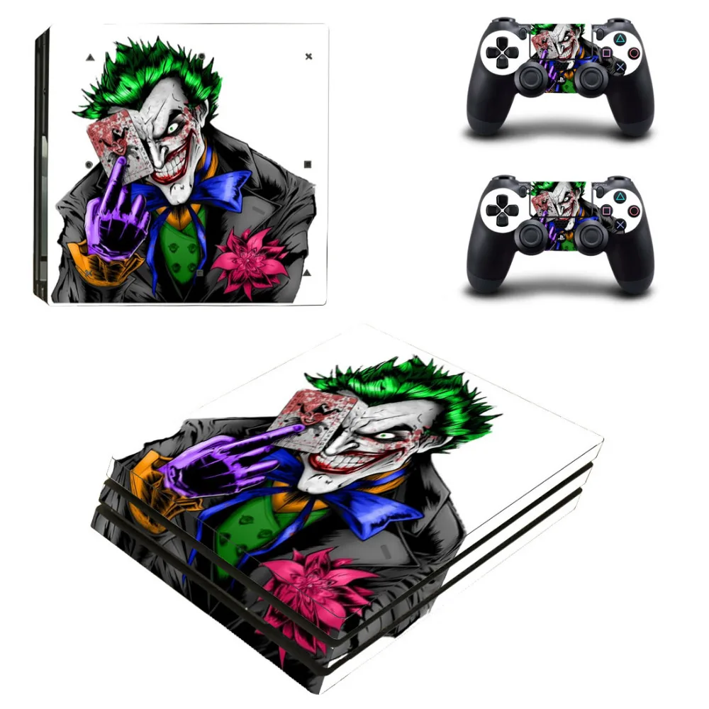 DC Бэтмен PS4 Pro кожи Стикеры наклейка для sony PS4 Игровые приставки 4 Pro Slim консоли и 2 джойстик игровой Стикеры s винил