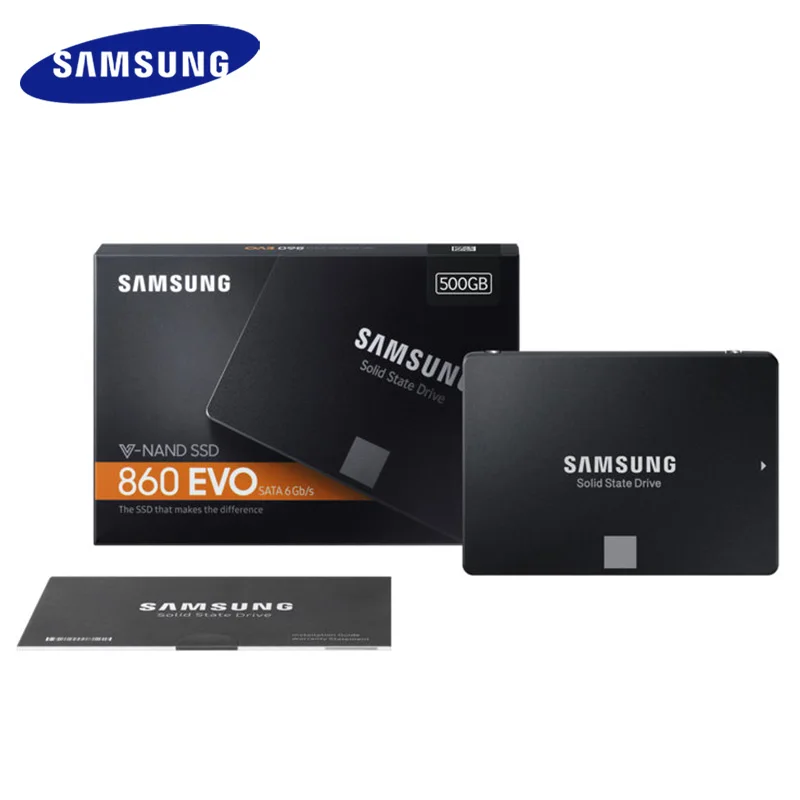 SAMSUNG SSD 860 EVO 250 ГБ 500 Внутренний твердотельный диск HD Жесткий SATA3 2 5 для ноутбуков