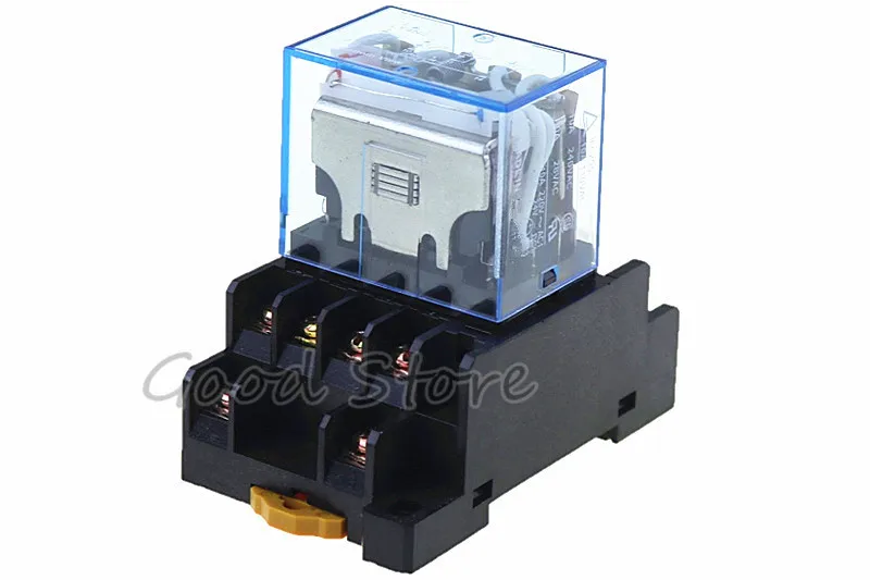 1 шт. LY4NJ DC 12V AC Мощность реле HH64P LY4N-J миниатюрное 4PDT 4NO 4NC 14 шпильки 10A | Обустройство