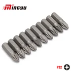 Набор отверток Pozi PZ2, 14 дюйма, 25 мм, 10 шт.