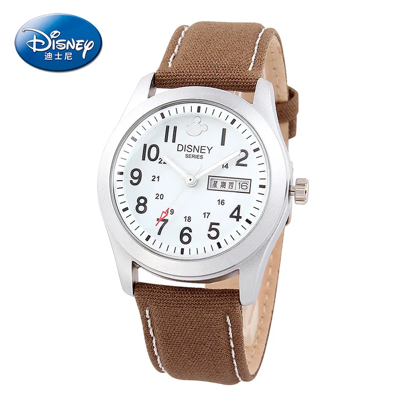 Детские часы Disney модные крутые кварцевые наручные светящиеся водонепроницаемые