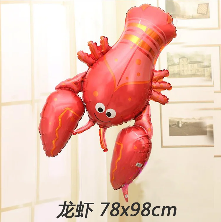 1 шт. гелиевый надувной воздушный шар из фольги в виде лобстера для вечерние Ринок