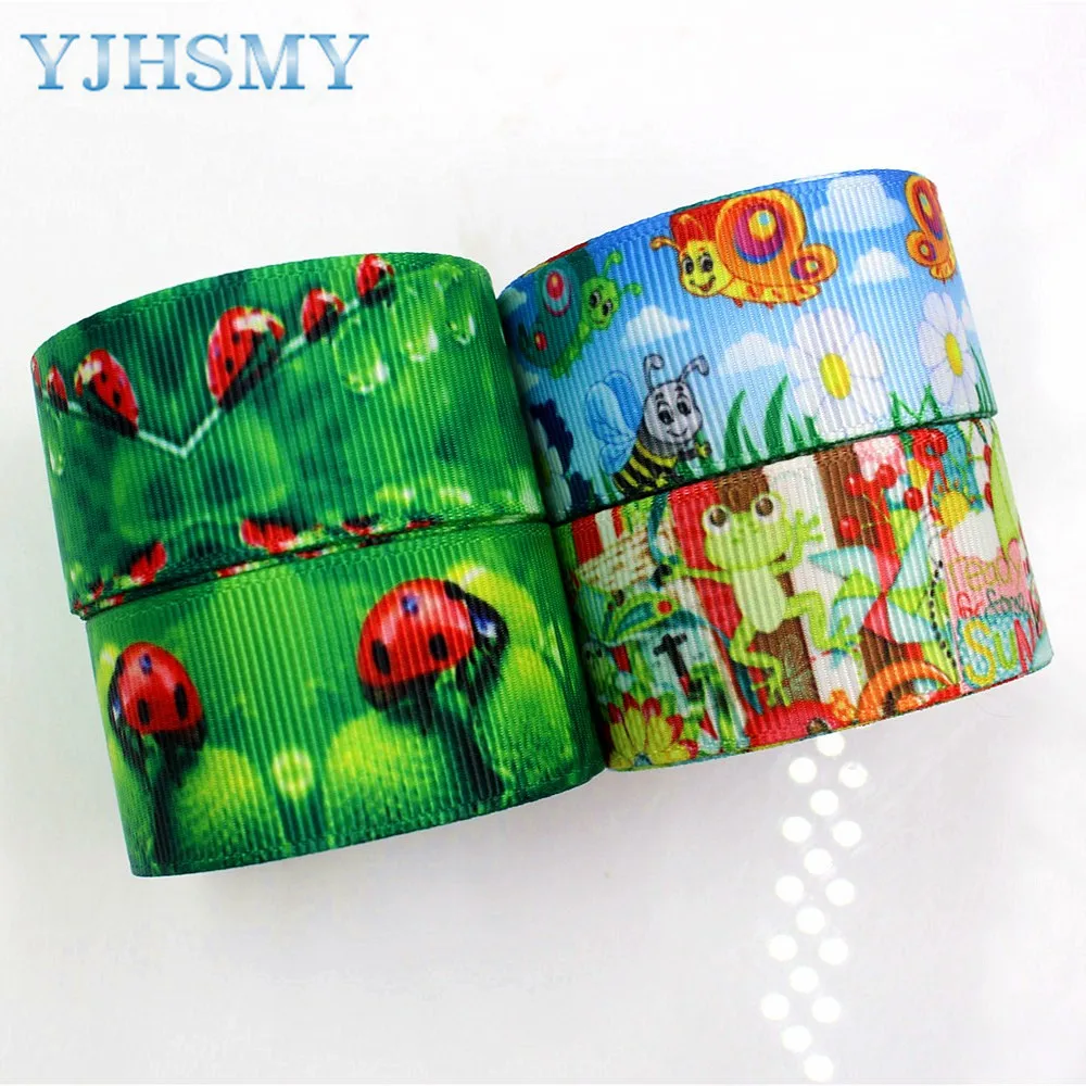 YJHSMY F-17620-878 25 мм 10 ярдов мультфильм печатных grosgrain ленты DIY ручной работы