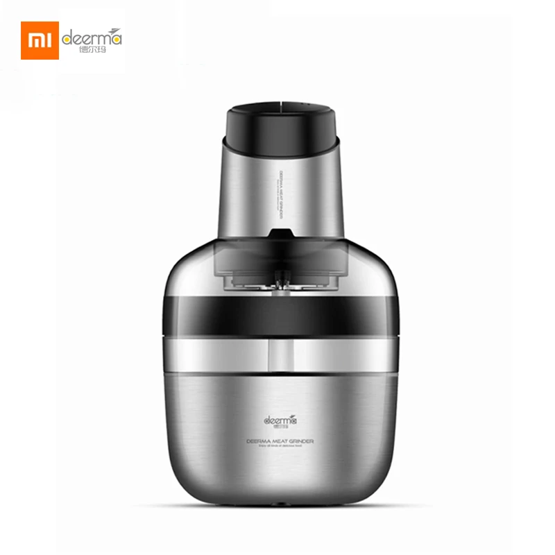 Xiaomi Deerma нержавеющая сталь электрическая мясорубка овощи фрукты 1.8л тройной ударопрочный низкий шумный защитный инструмент