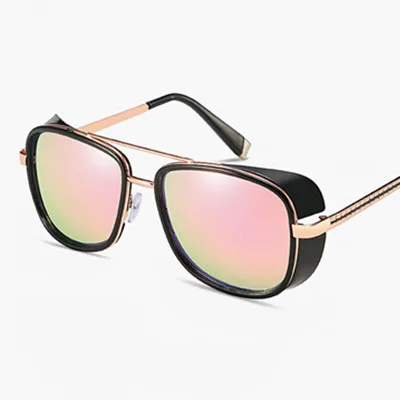 C10 Black.PinkMirror Phoemix унисекс часы пробной серии солнцезащитные очки в стиле стимпанк Солнцезащитные очки Modis Oculos Железный человек Роскошные Для женщин Для мужчин Брендовая Дизайнерская обувь UV400 - Цвет линз: C10 Black.PinkMirror